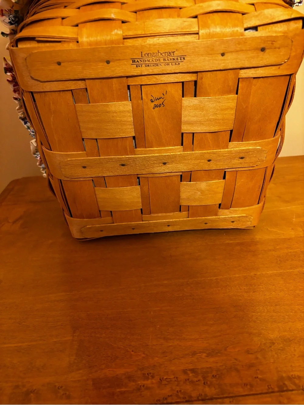 Longaberger Cake Basket with Liner, Protector and Riser